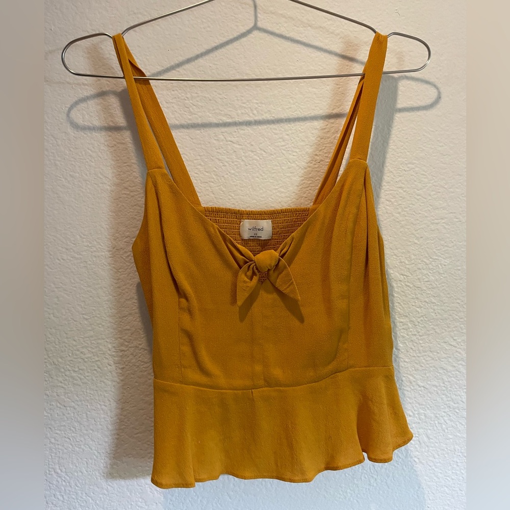 Aritzia Wilfred Peplum Blouse